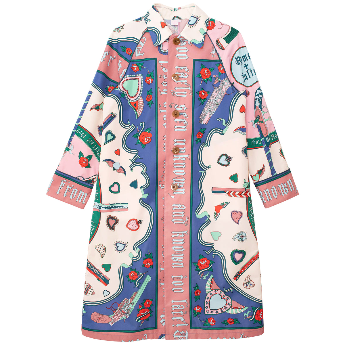 Elizabeth Rain Coat Romeo+Juliet Navy/Pink – kiwandakiwanda