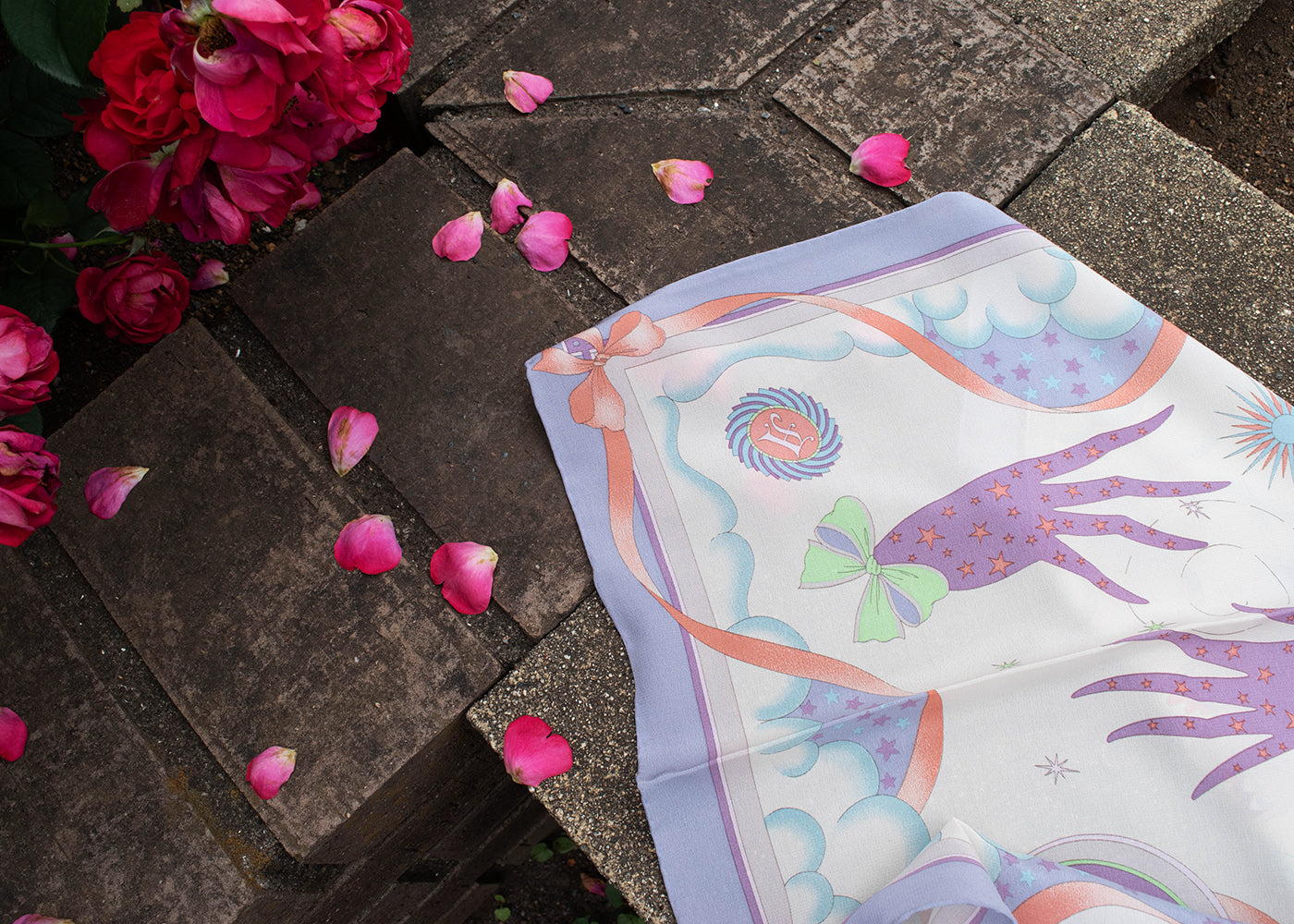 Black Magic Silk Scarf Grayish Lavender – kiwandakiwanda