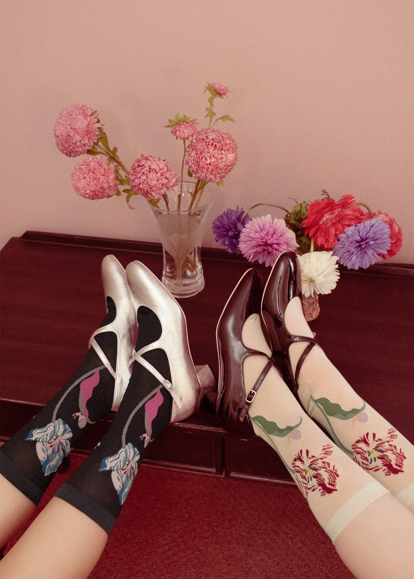 チューリップ様•*¨*•.¸♬︎ Snail & Tulip Socks – kiwandakiwanda