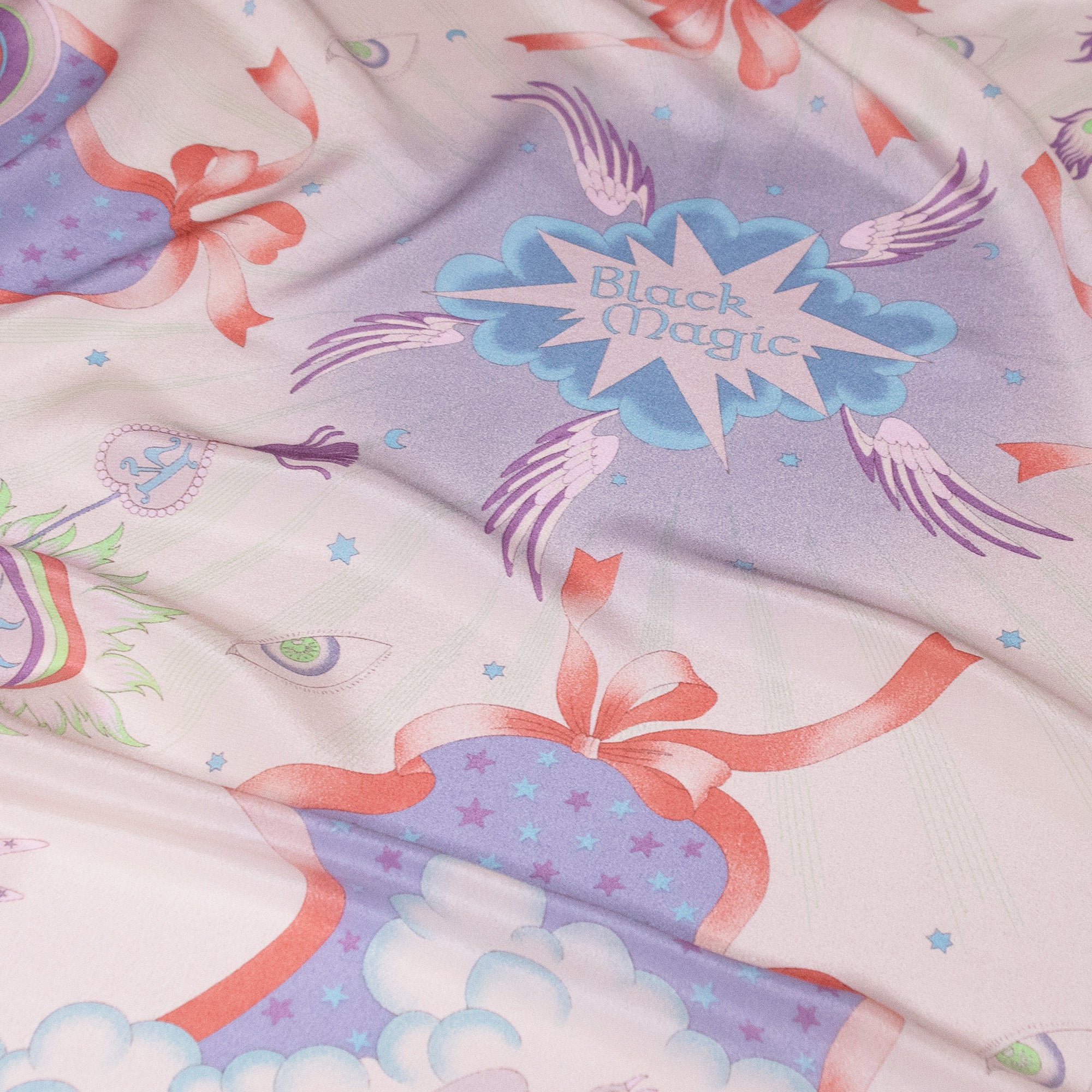 Black Magic Silk Scarf Grayish Lavender – kiwandakiwanda