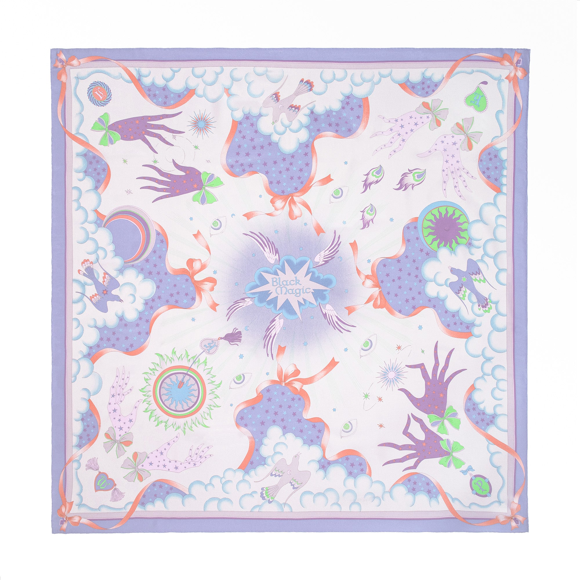 Black Magic Silk Scarf Grayish Lavender – kiwandakiwanda
