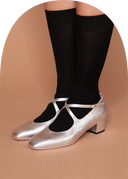Silk Rib Standard Socks