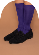 Silk Rib Standard Socks