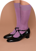 Silk Rib Standard Socks