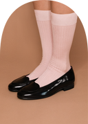 Silk Rib Standard Socks
