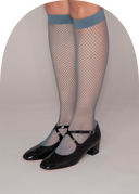 Fishnet Knee-High Socks