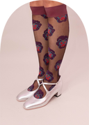 Pansy Knee-High Socks