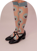 Pansy Knee-High Socks