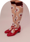 Pansy Knee-High Socks