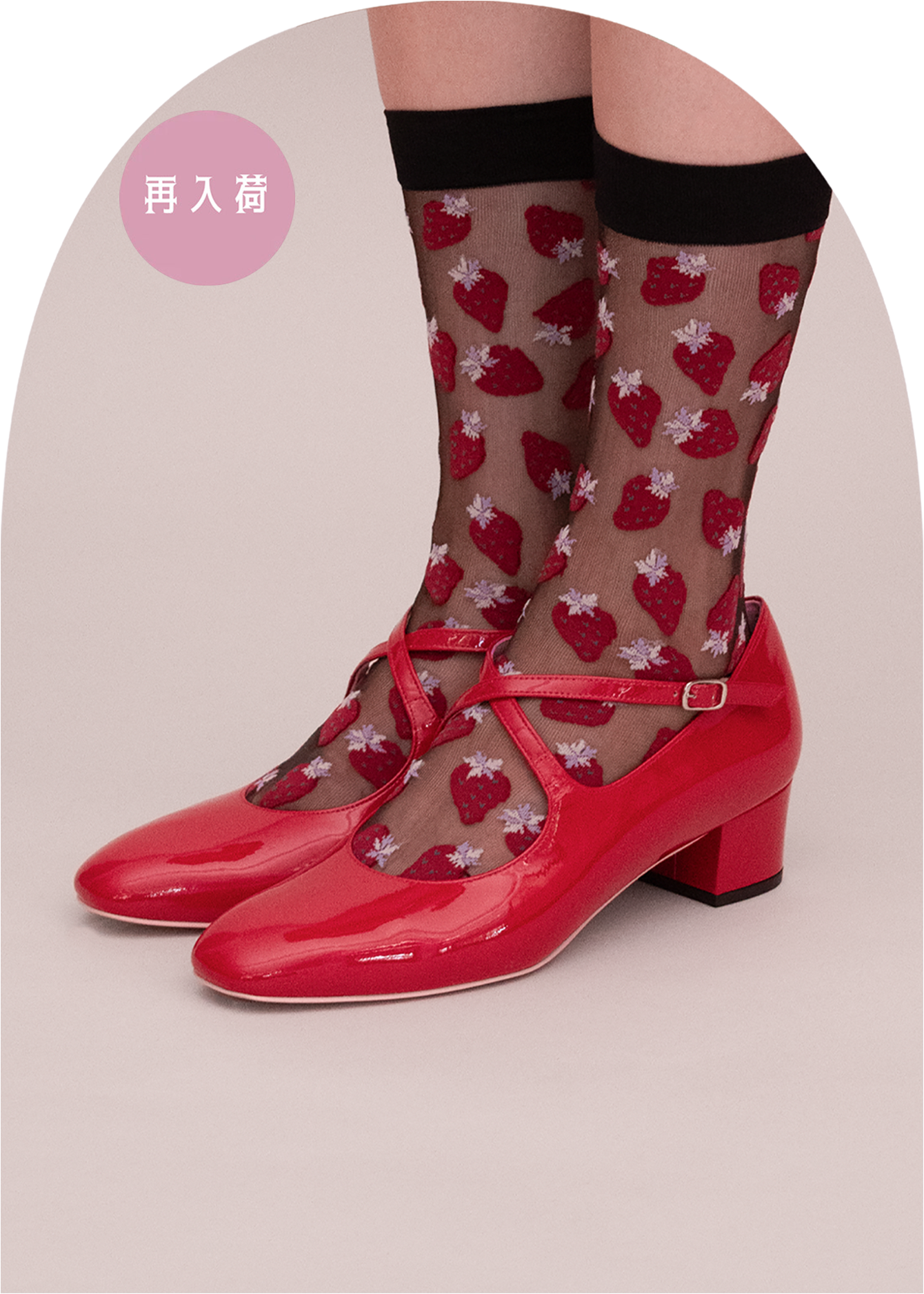 Decoration Strawberry KC ピンク ソックスおまけ付き Decoration Strawberry KC ピンク ソックスおまけ付き