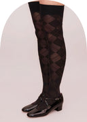 Argyll Over Knee-High Socks