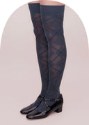 Argyll Over Knee-High Socks