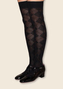 Argyll Over Knee-High Socks