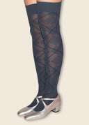 Argyll Over Knee-High Socks