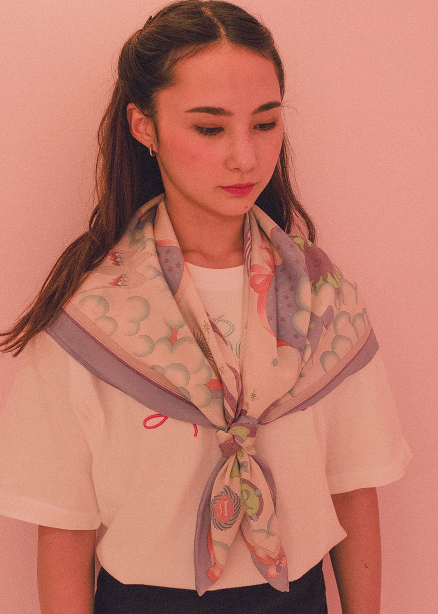Black Magic Silk Scarf Grayish Lavender – kiwandakiwanda