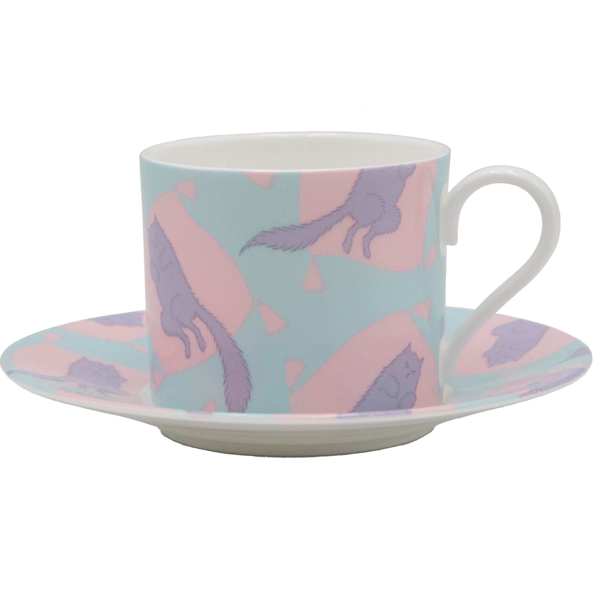 Cup&Saucer Romeo+Juliet Navy/Pink – kiwandakiwanda