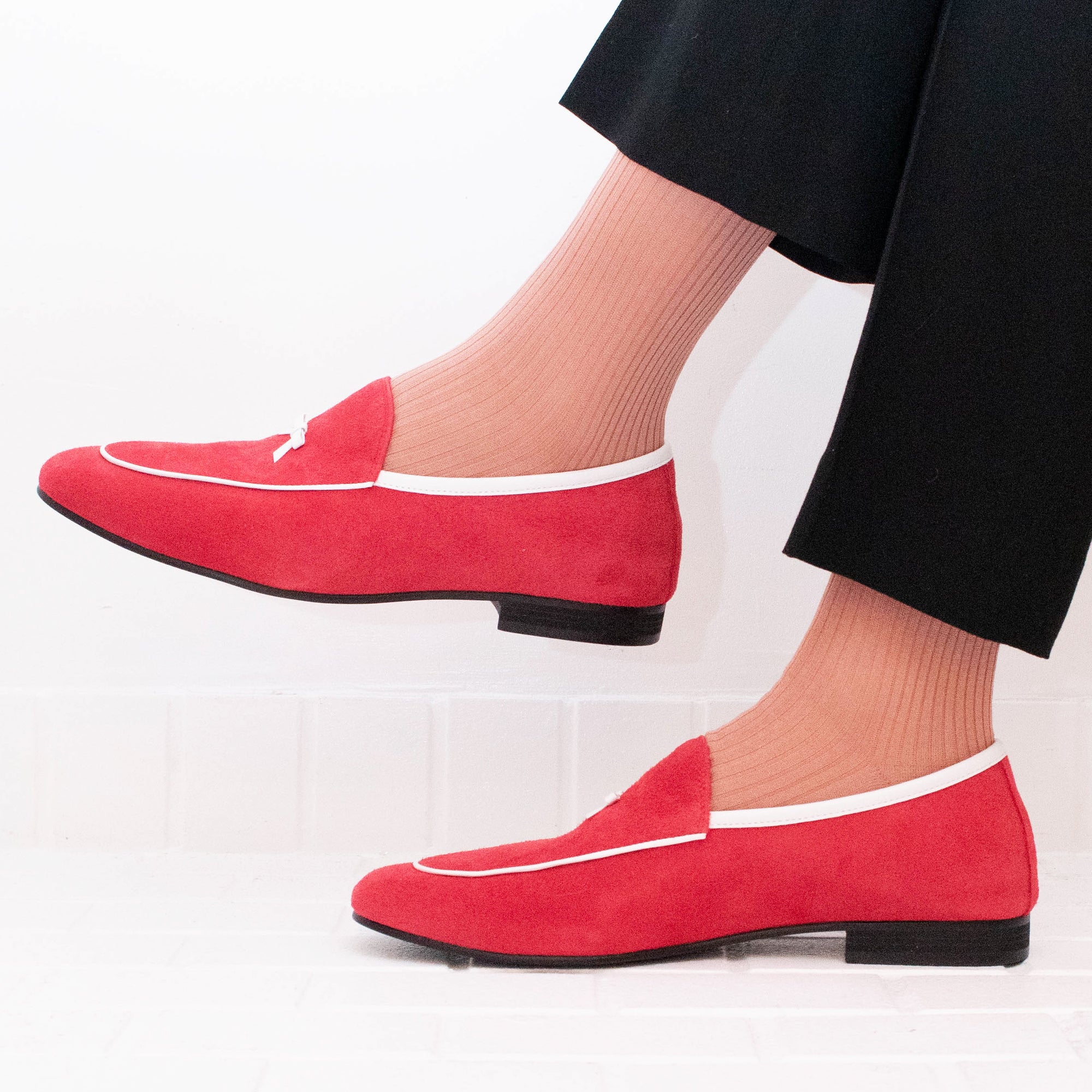 美品♡kiwanda kiwanda Ririco Red shoes♡ Standard Rib Mens Socks – kiwandakiwanda