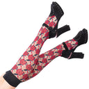 Ethnic Rose Knee-High Socks