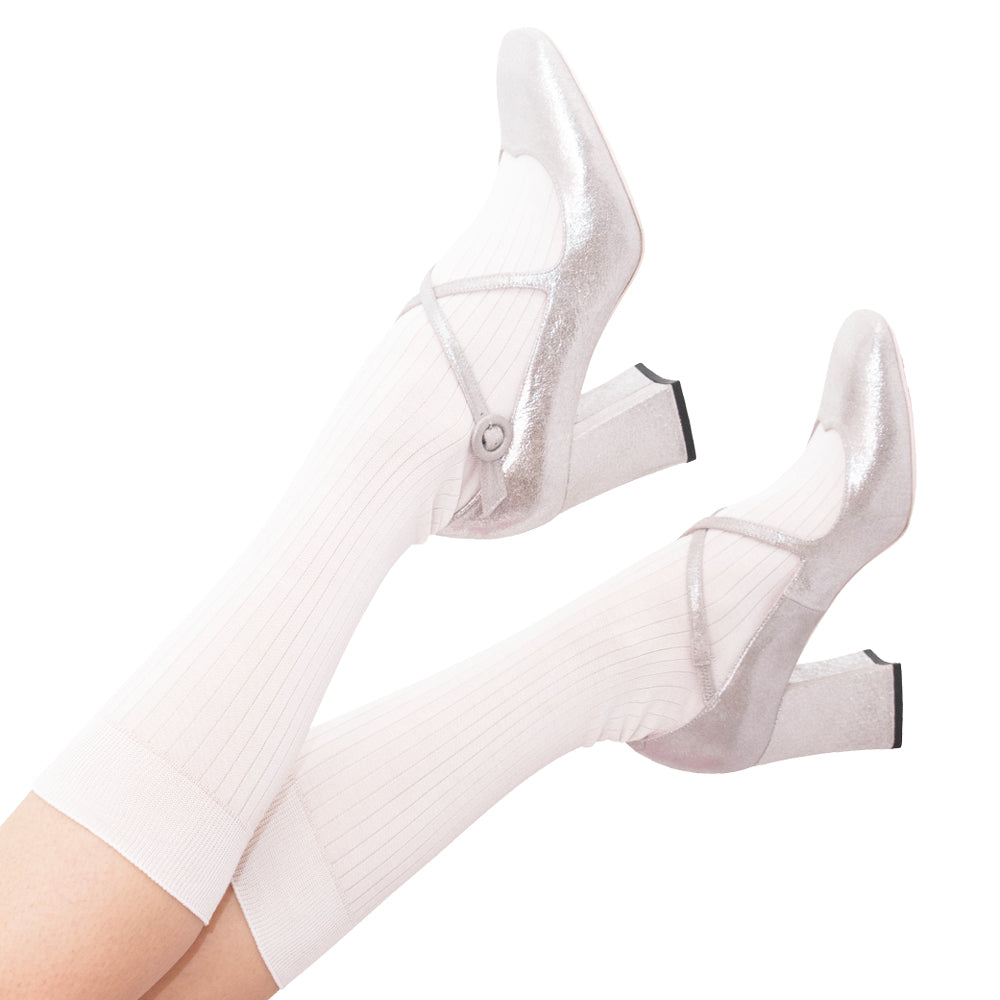 Silk Rib Standard Socks