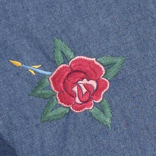 B.B. Rose Denim 47cm-UMBRELLA-kiwandakiwanda-kiwandakiwanda