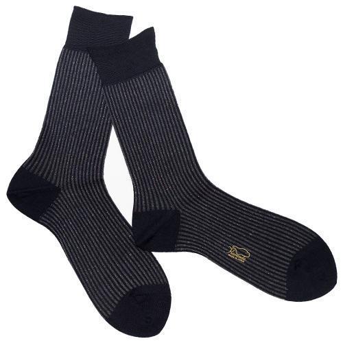 Gentle Mens Socks-LEGWEAR-kiwandakiwanda-Black/Charcoal-kiwandakiwanda
