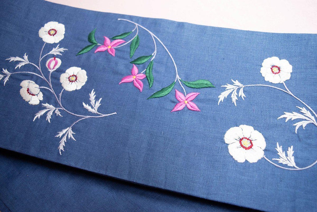 Hinageshi Obi White/Blue-WEAR-kiwandakiwanda-kiwandakiwanda