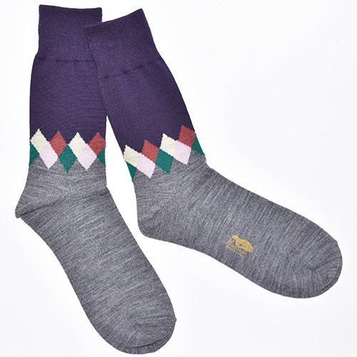 John Mens Socks-LEGWEAR-kiwandakiwanda-Purple-kiwandakiwanda