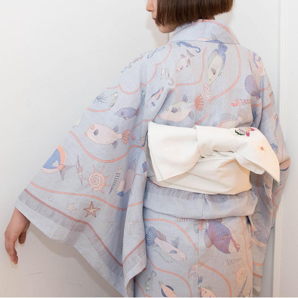 KIKIYUKATA La mer Aqua-WEAR-kiwandakiwanda-kiwandakiwanda