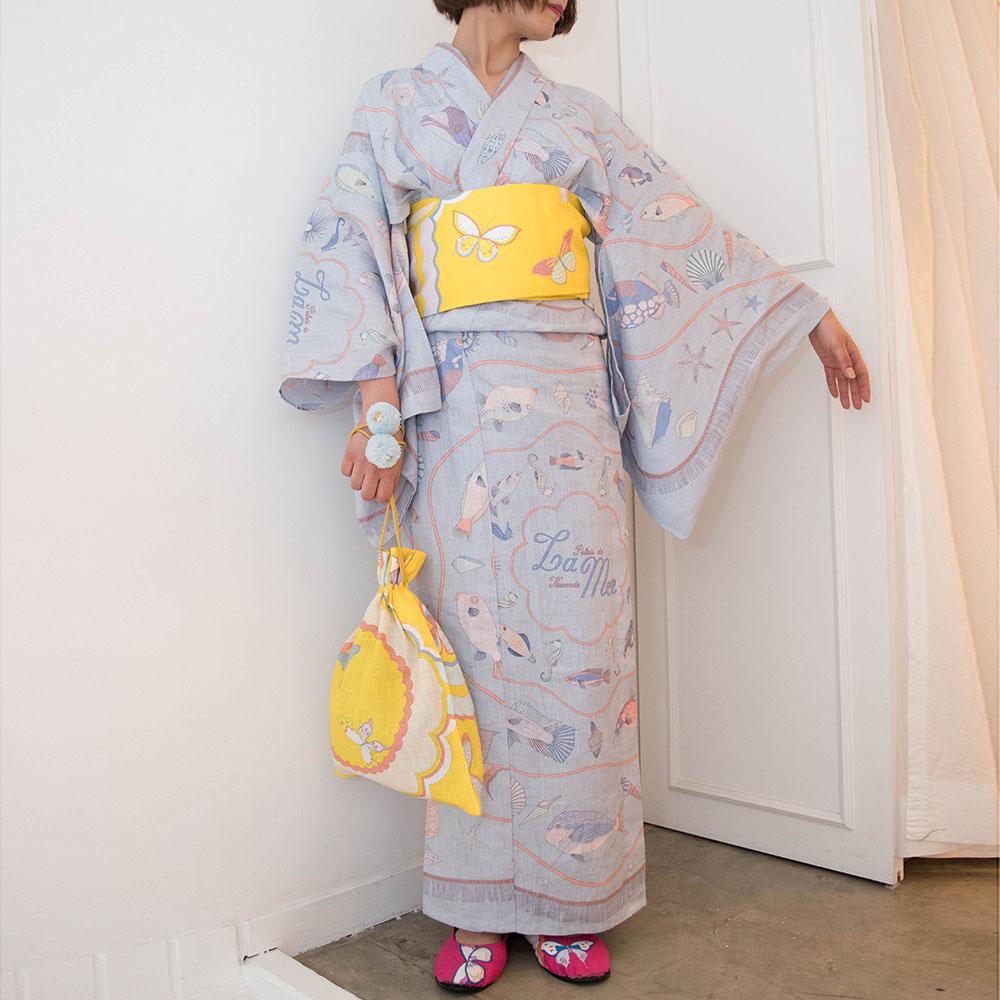 KIKIYUKATA La mer Aqua-WEAR-kiwandakiwanda-kiwandakiwanda