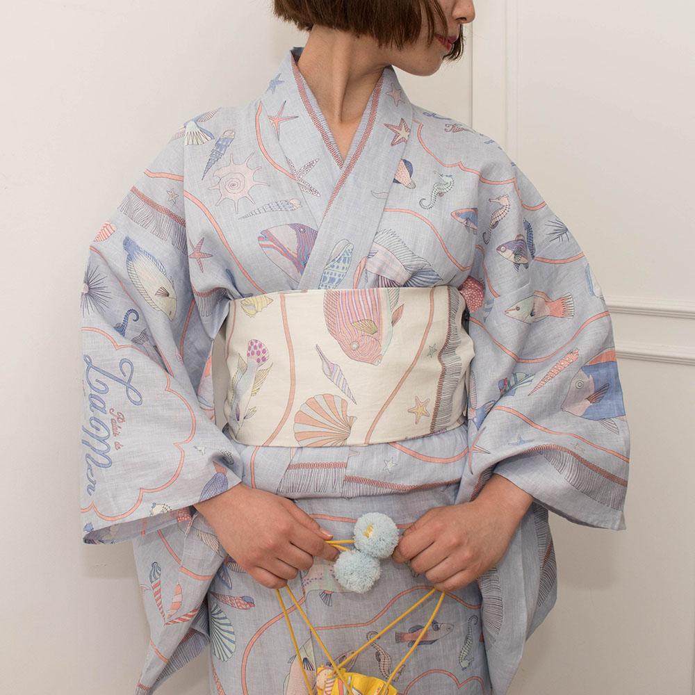 KIKIYUKATA La mer Aqua-WEAR-kiwandakiwanda-kiwandakiwanda