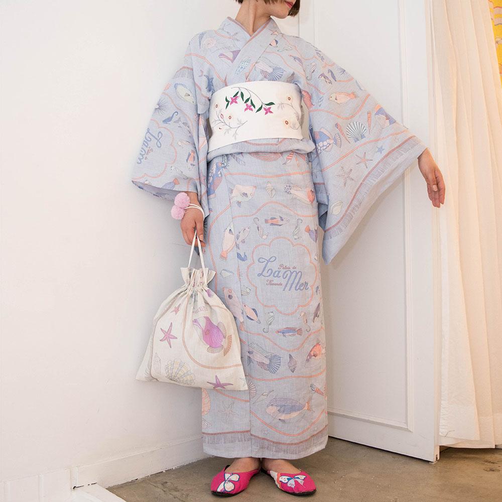 KIKIYUKATA La mer Aqua-WEAR-kiwandakiwanda-kiwandakiwanda