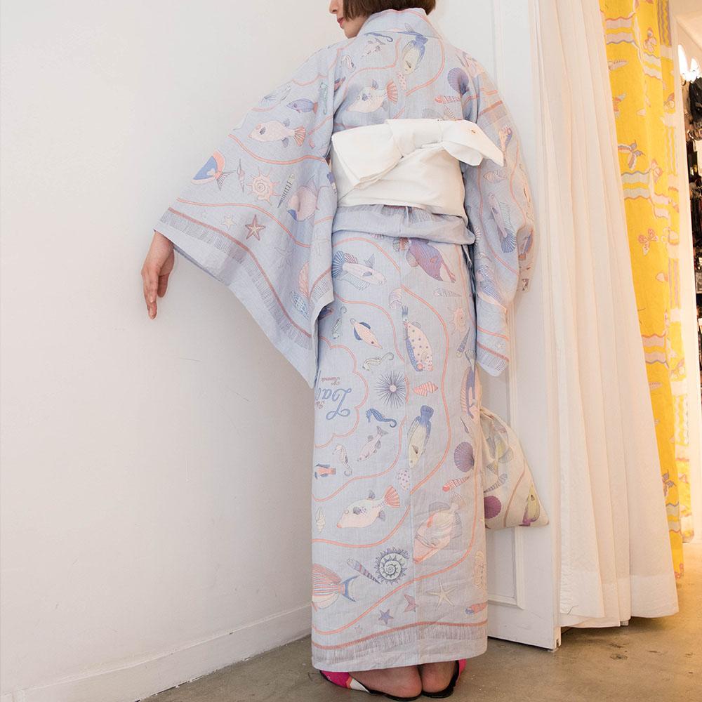 KIKIYUKATA La mer Aqua-WEAR-kiwandakiwanda-kiwandakiwanda