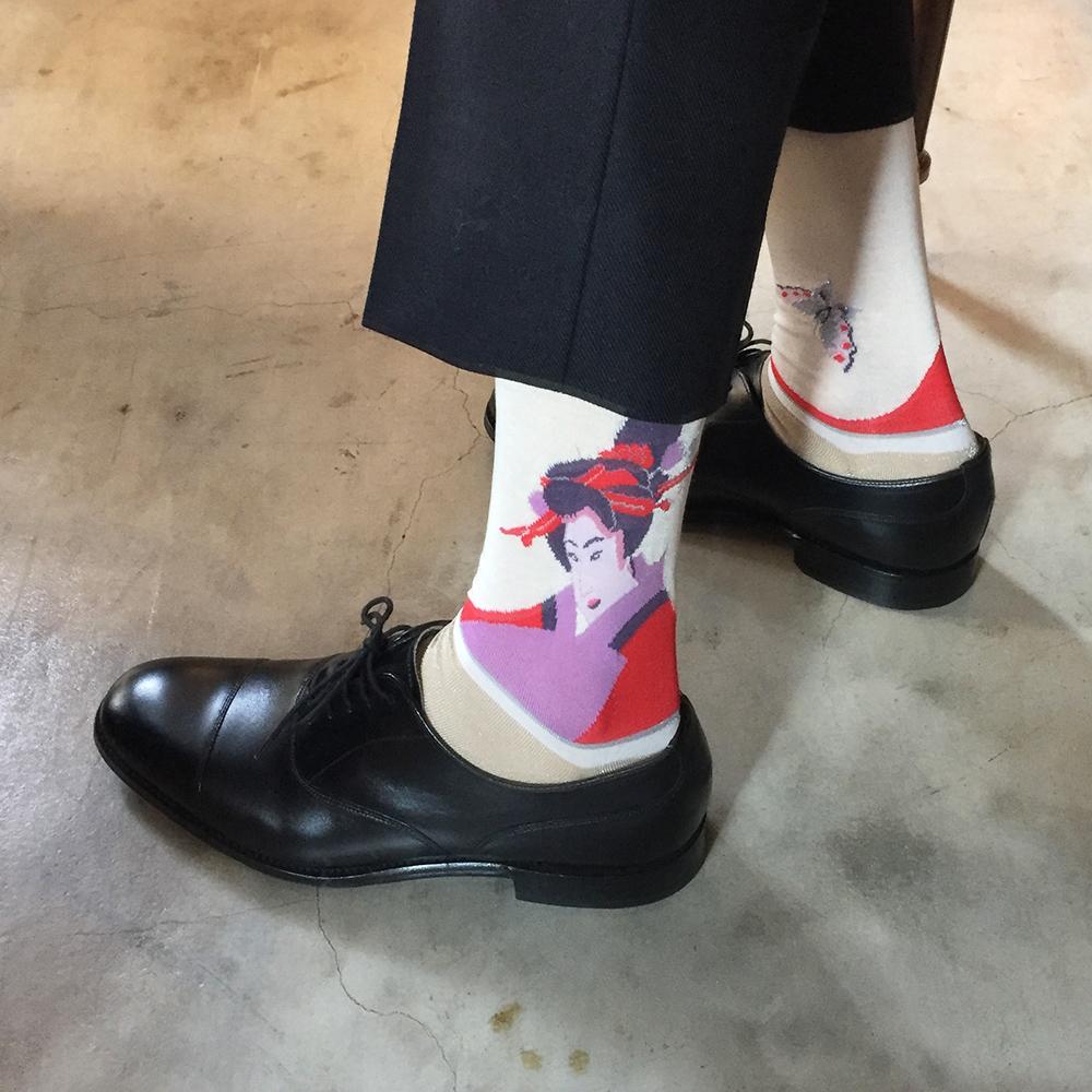 Madame Butterfly Mens Socks-LEGWEAR-kiwandakiwanda-kiwandakiwanda