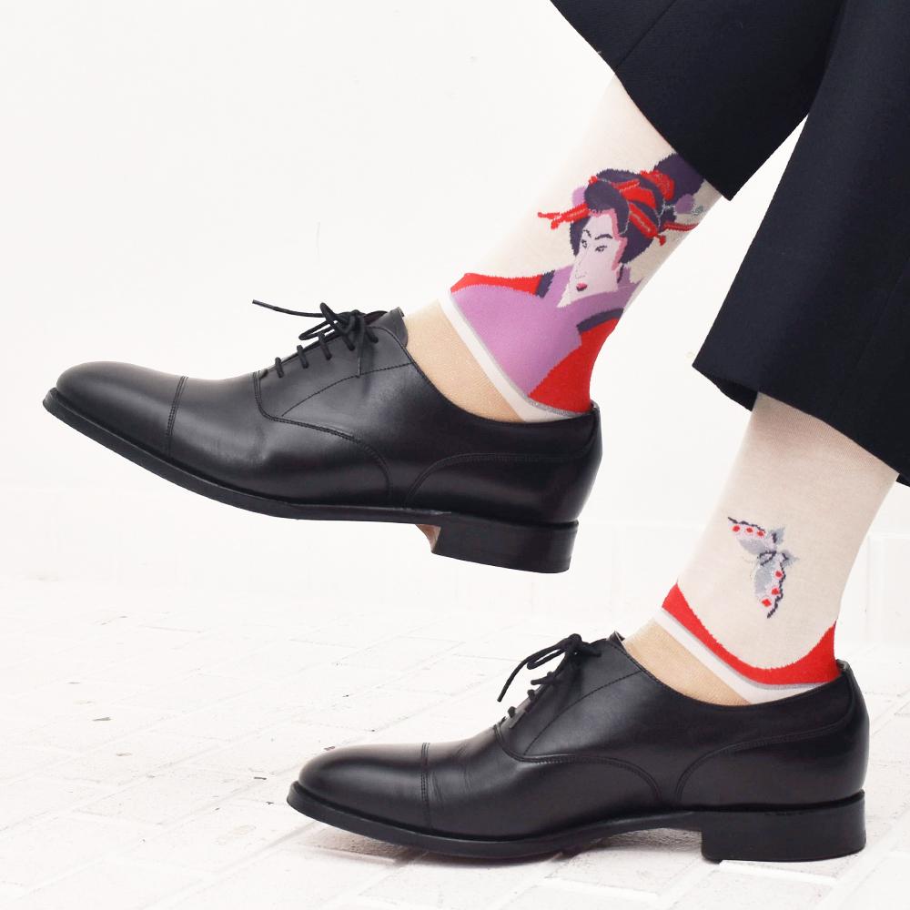 Madame Butterfly Mens Socks-LEGWEAR-kiwandakiwanda-kiwandakiwanda