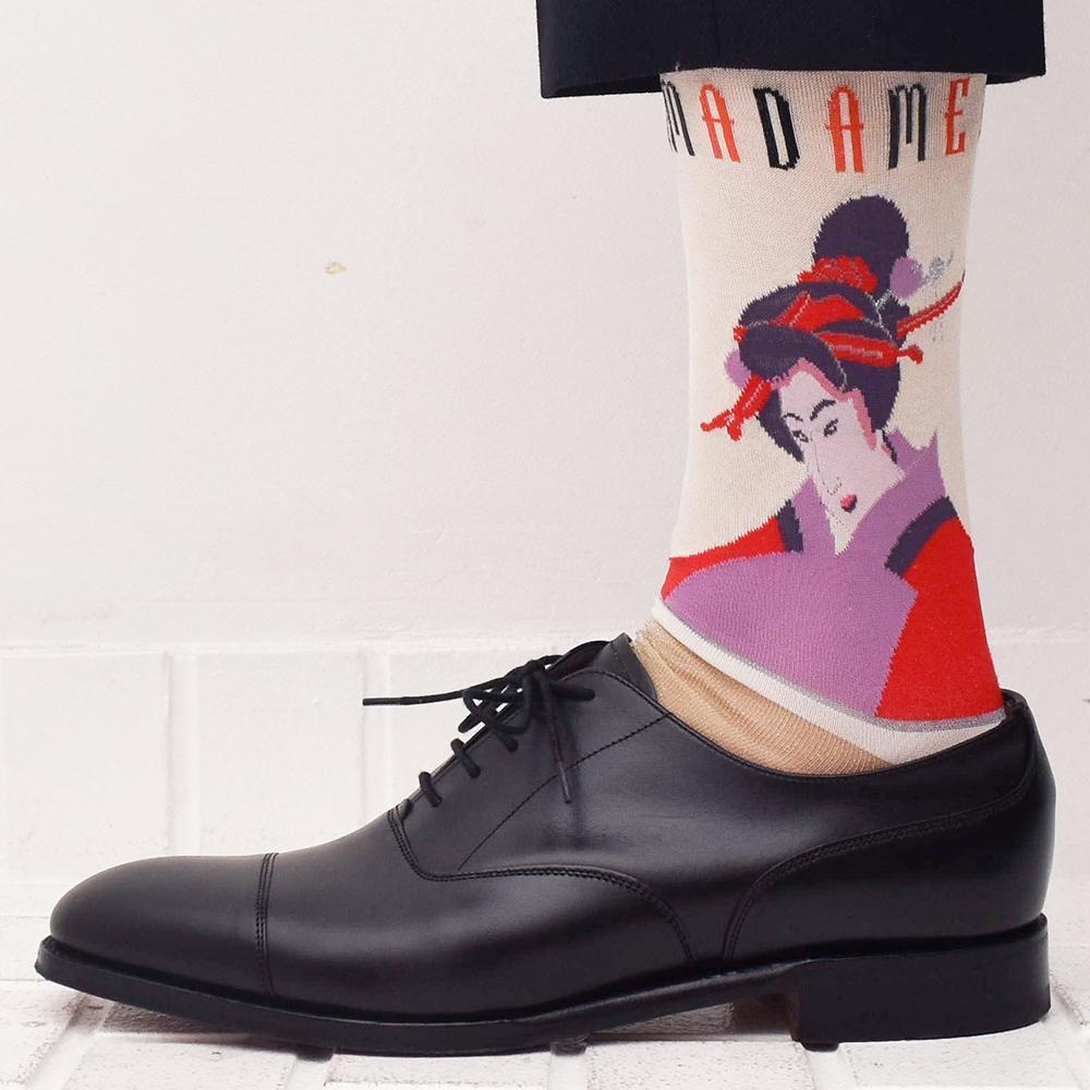 Madame Butterfly Mens Socks-LEGWEAR-kiwandakiwanda-kiwandakiwanda