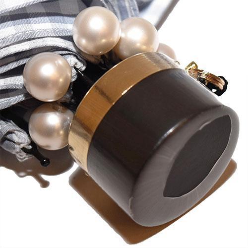 Marilyn Gingham Check Folding 50cm-UMBRELLA-kiwandakiwanda-kiwandakiwanda