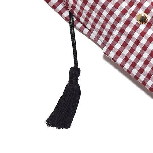 Marilyn Gingham Check Folding 50cm-UMBRELLA-kiwandakiwanda-kiwandakiwanda