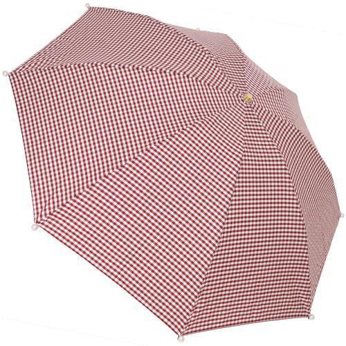 Marilyn Gingham Check Folding 50cm-UMBRELLA-kiwandakiwanda-Marron-kiwandakiwanda