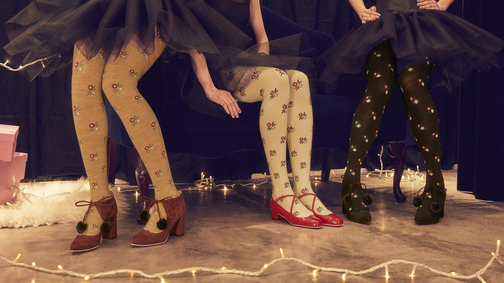 Petite Flower Tights-LEGWEAR-kiwandakiwanda-kiwandakiwanda