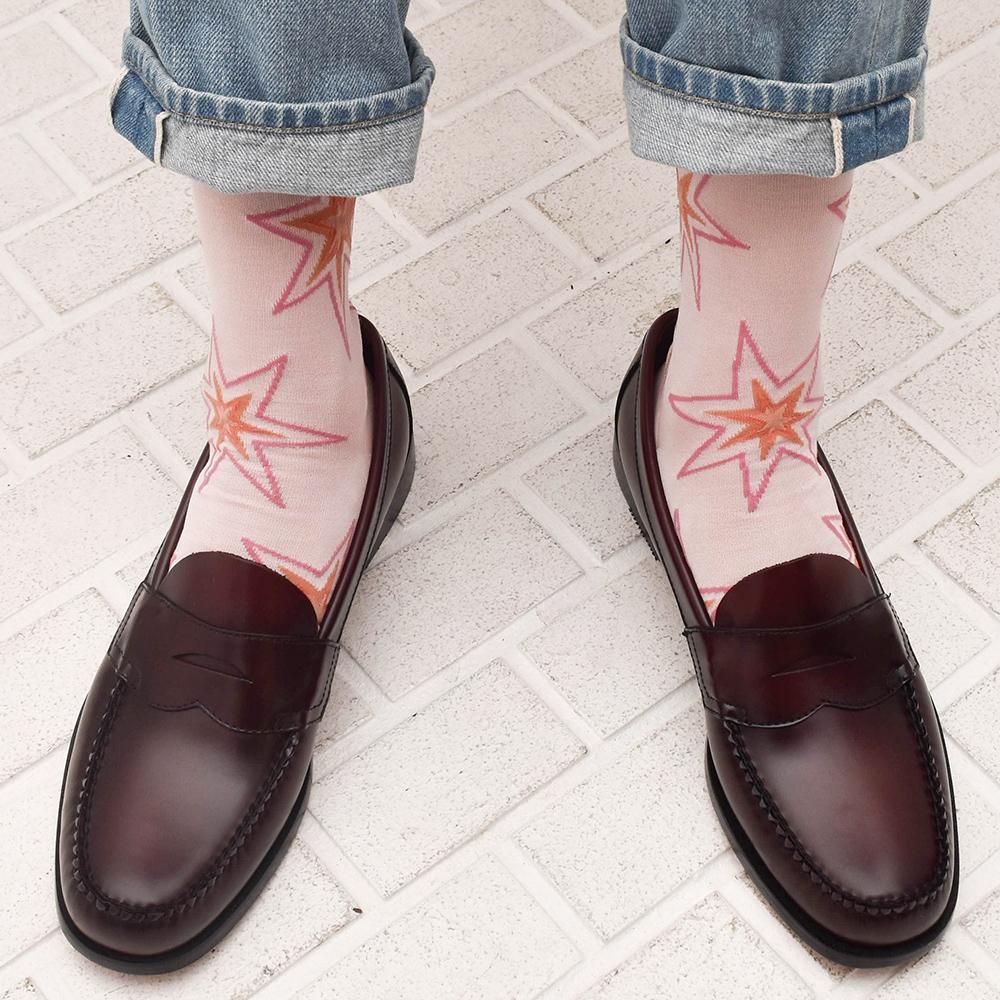 Shooting Star Mens Socks-LEGWEAR-kiwandakiwanda-kiwandakiwanda