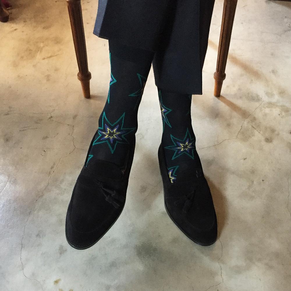 Shooting Star Mens Socks-LEGWEAR-kiwandakiwanda-kiwandakiwanda