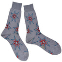 Shooting Star Mens Socks-LEGWEAR-kiwandakiwanda-Peacock Blue-kiwandakiwanda