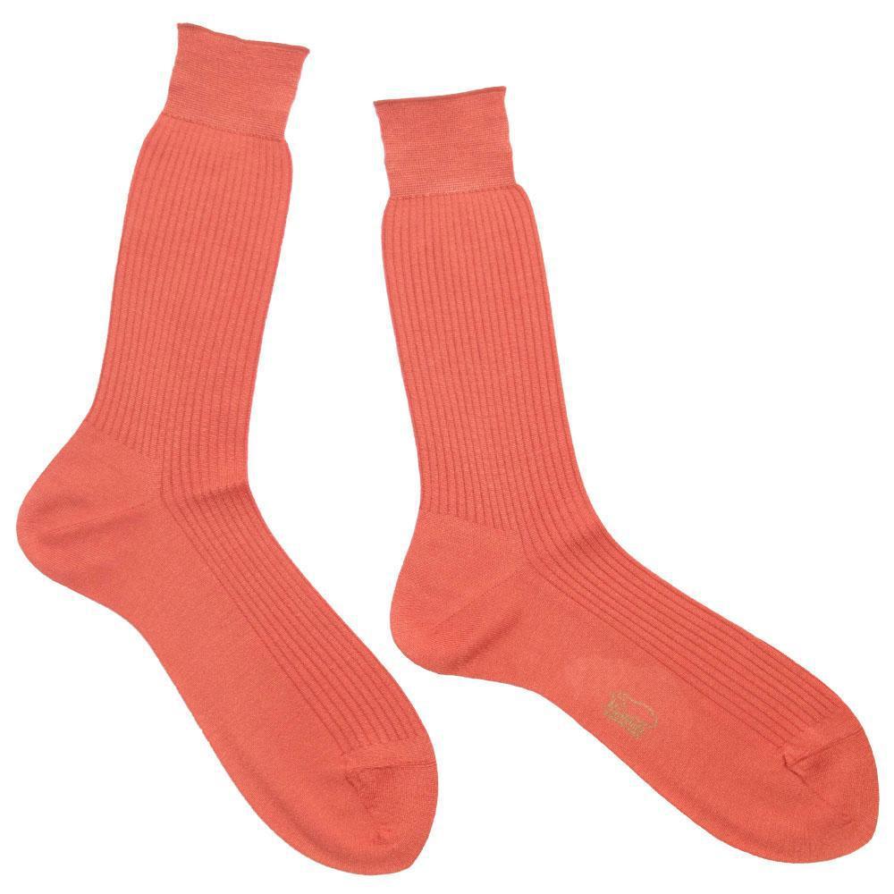 Silk Standard Mens Socks-LEGWEAR-kiwandakiwanda-APRICOT-kiwandakiwanda