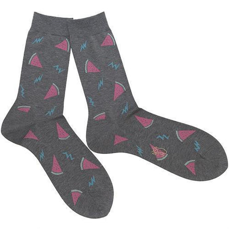 Water Melon Mens Socks-LEGWEAR-kiwandakiwanda-Charcoal-kiwandakiwanda